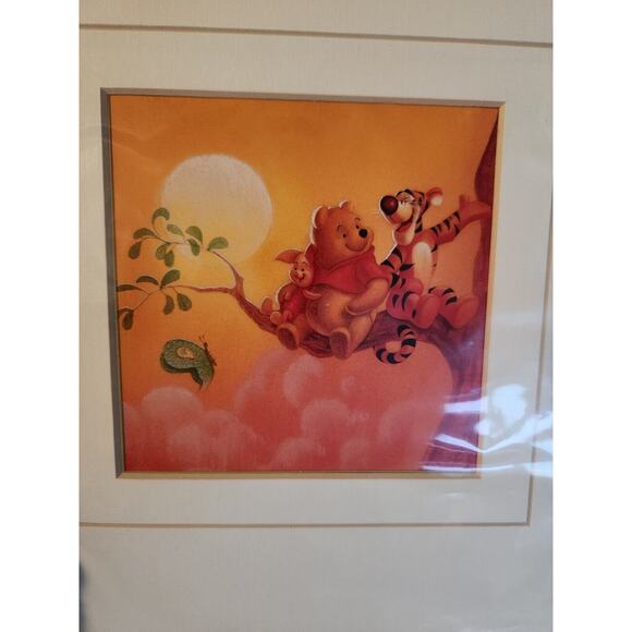 Lot 4 Winnie the Pooh Seasons Matted Art Prints 11x8 Disney Tigger Piglet Eeyore - Picture 5 of 8